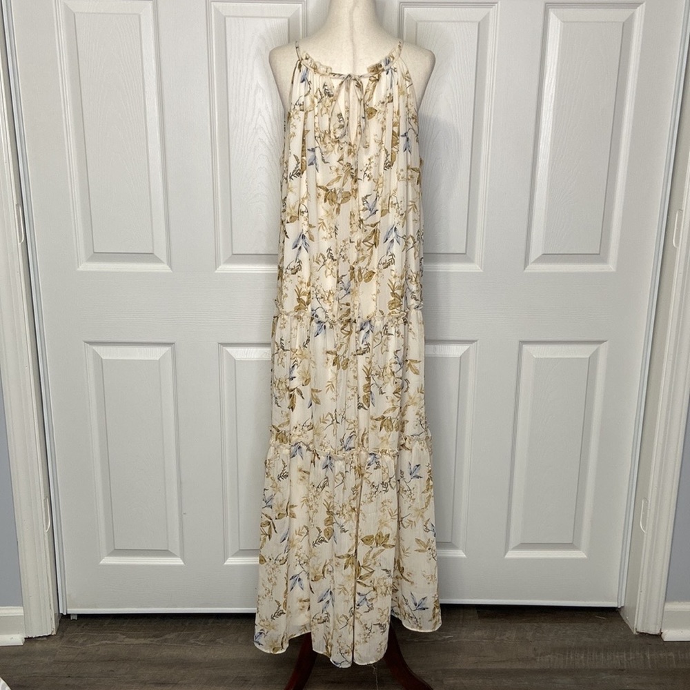 Anthropologie DREW Naomi Vintage Floral Cream Maxi Dress - Picture 3 of 8